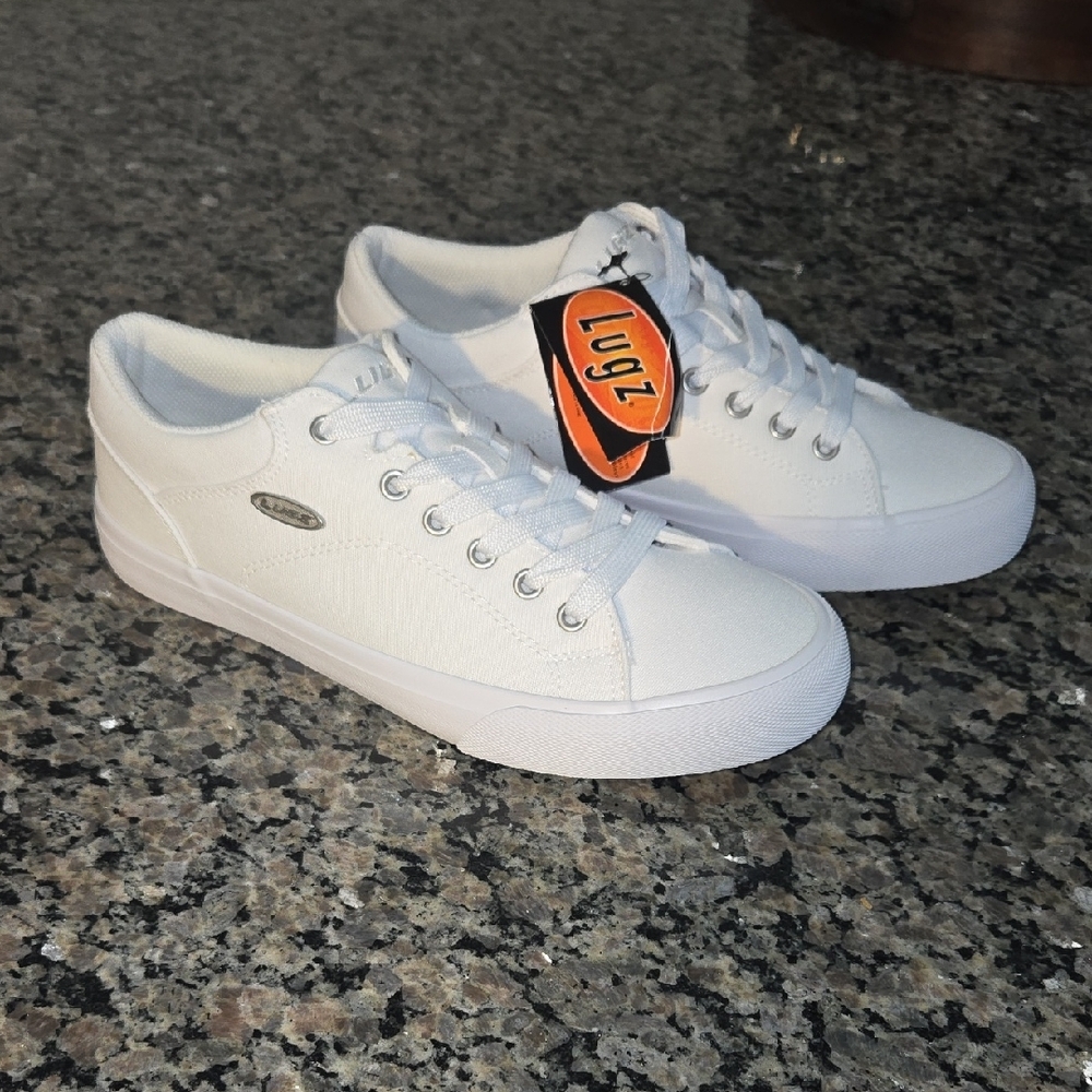 Lugz Classic White Canvas Sneakers